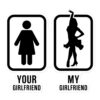 Your Girlfriend, My Girlfriend - Autocollant