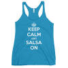 Keep Calm and Salsa On - Débardeur de salsa pour femme