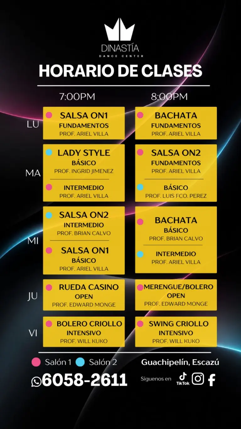 Cours de Salsa et Bachata au Dinastía Dance Center