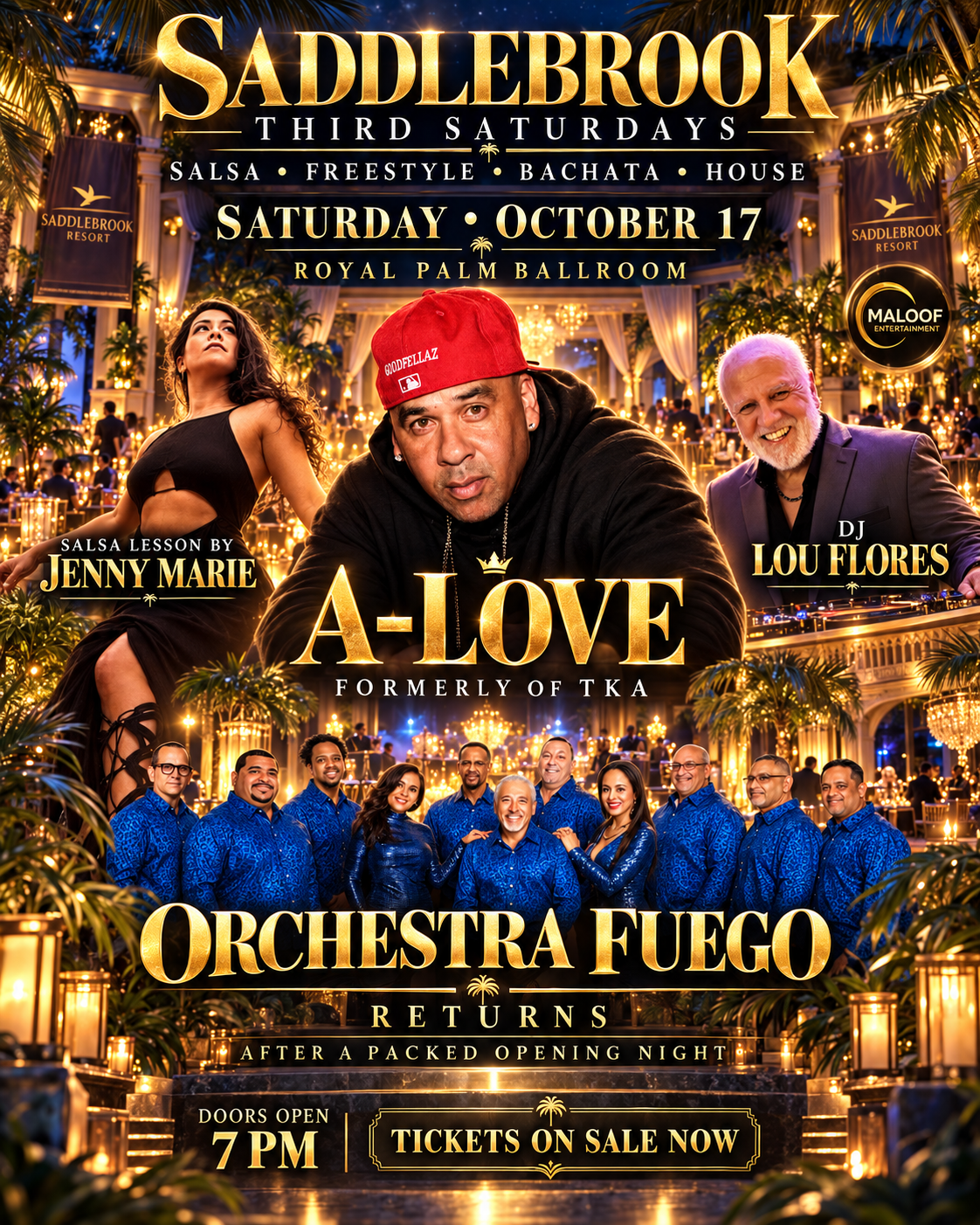 Orchestra Fuego & Angel A-LOVE dal vivo al Saddlebrook Resort