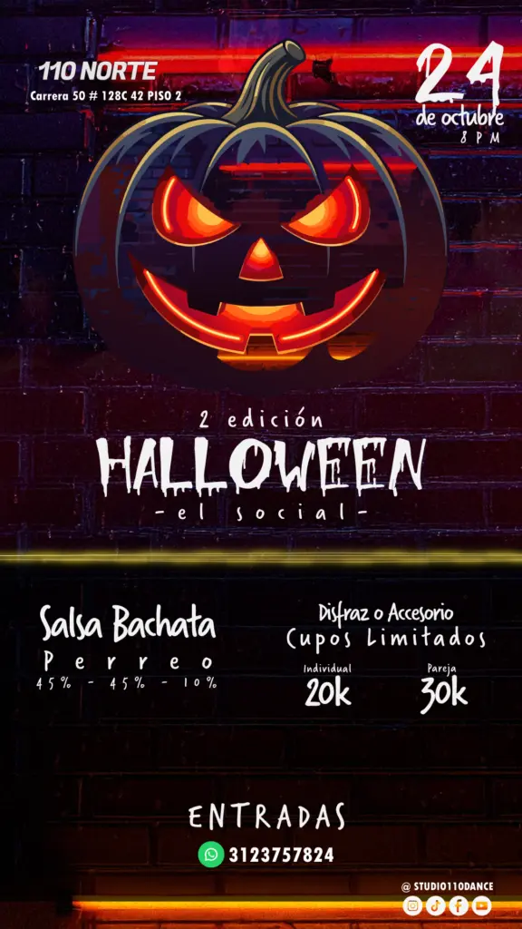 Halloween El Social en Studio 110 Norte