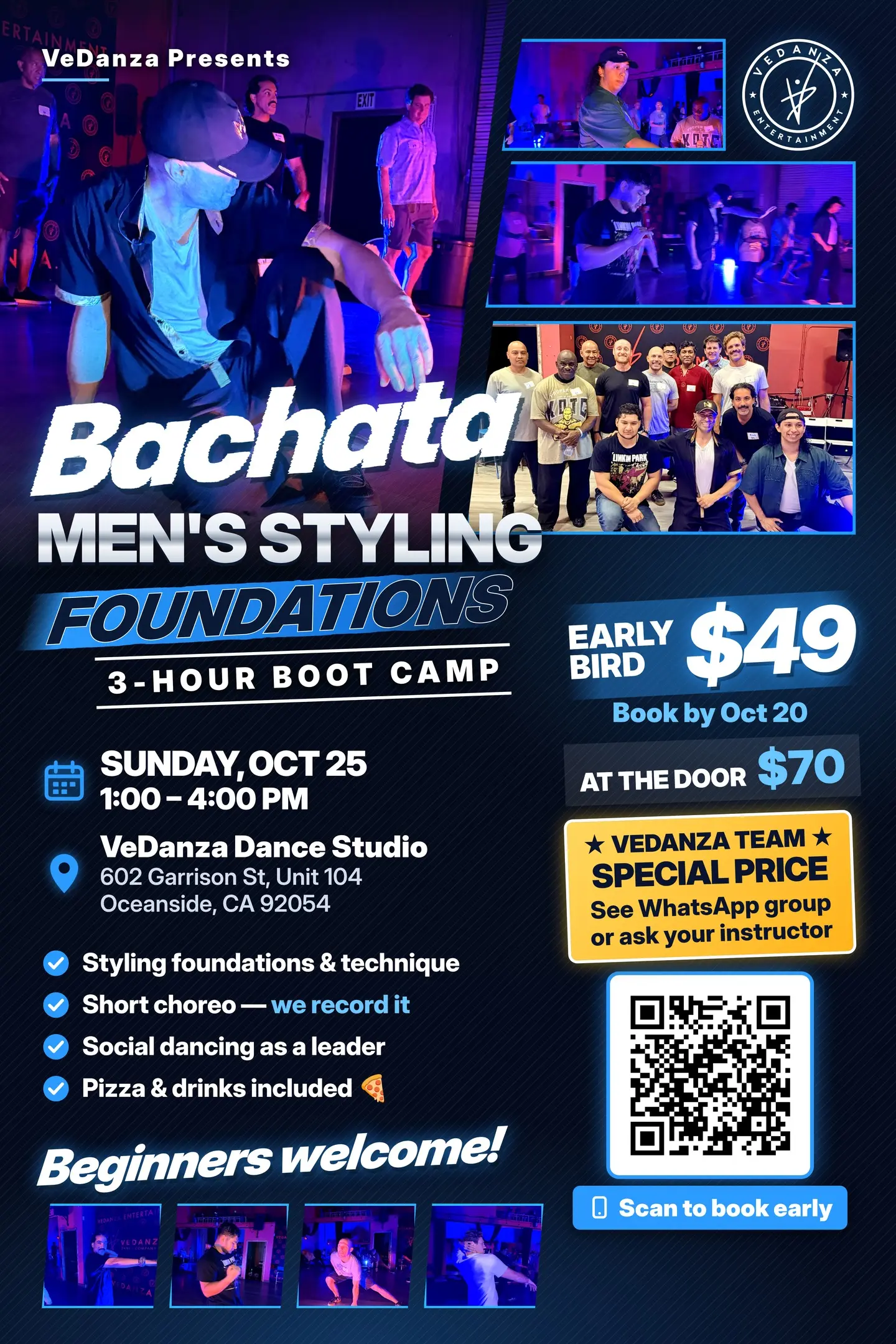 Bachata Männer Styling Bootcamp bei Ve Danza