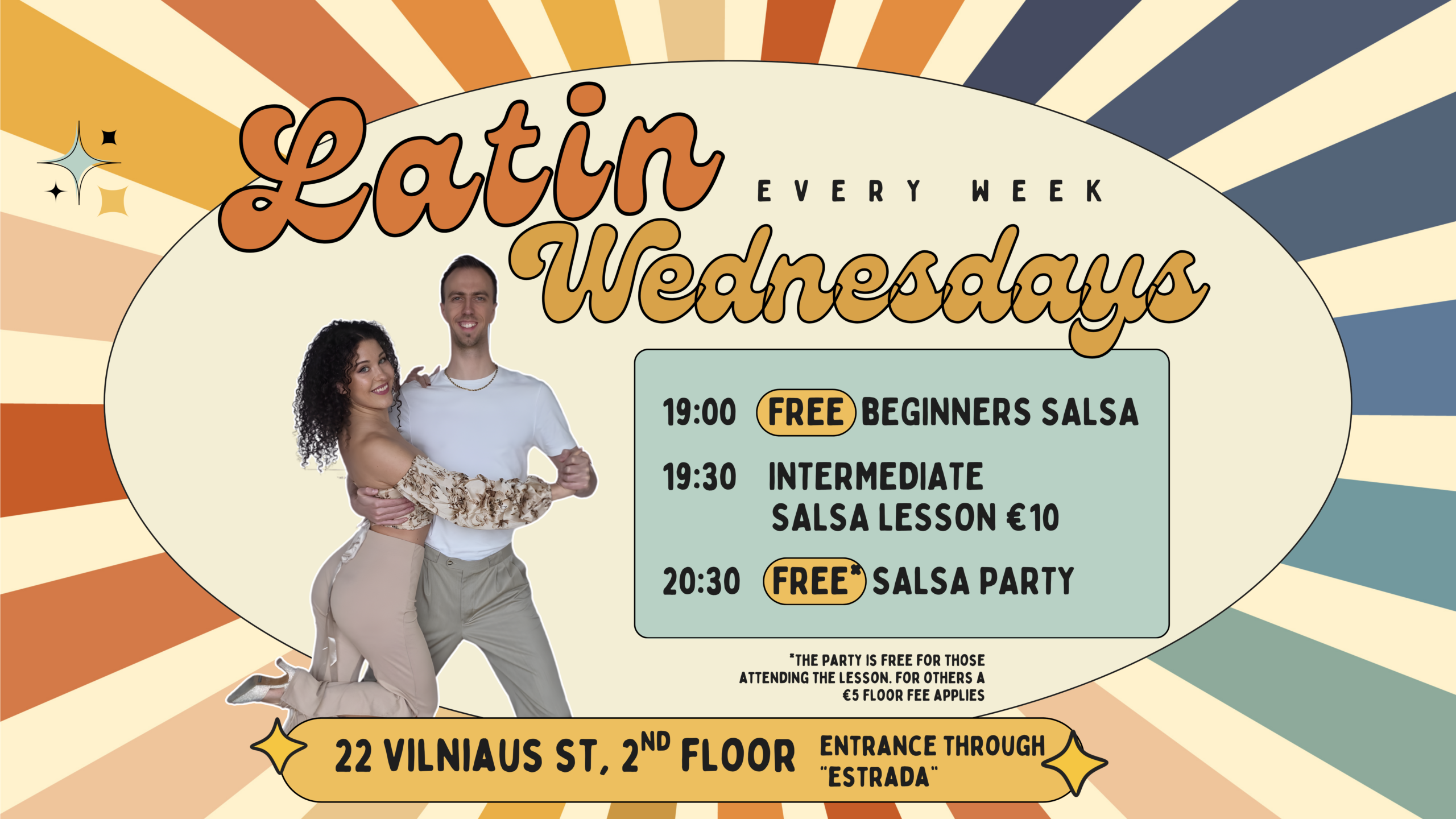 Leçons de salsa et soirée hebdomadaire Latin Wednesdays