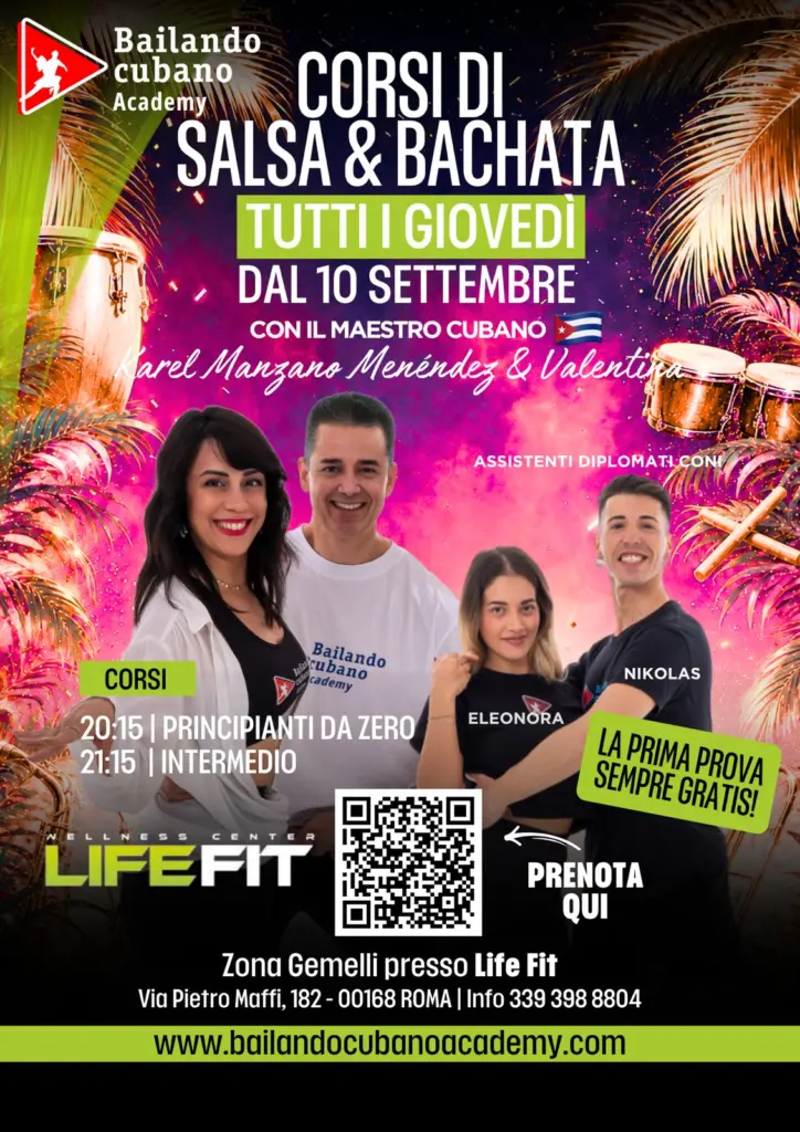 Salsa and Bachata Classes at Bailando Cubano Academy Life Fit