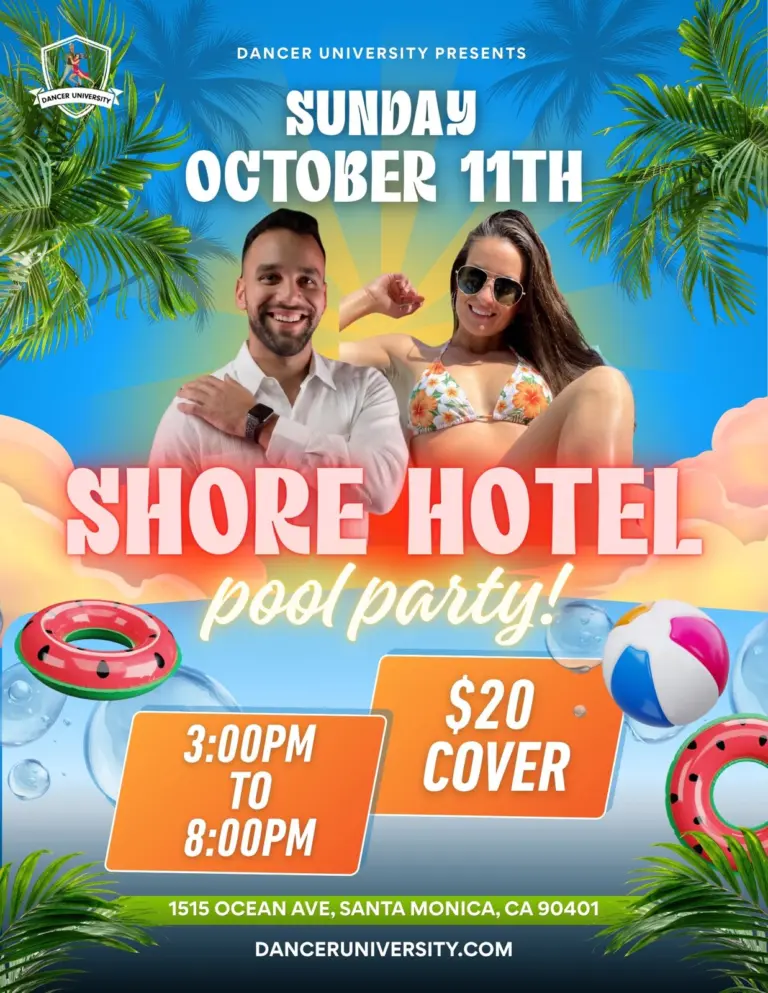 Festa in Piscina di Salsa e Bachata al The Shore Hotel
