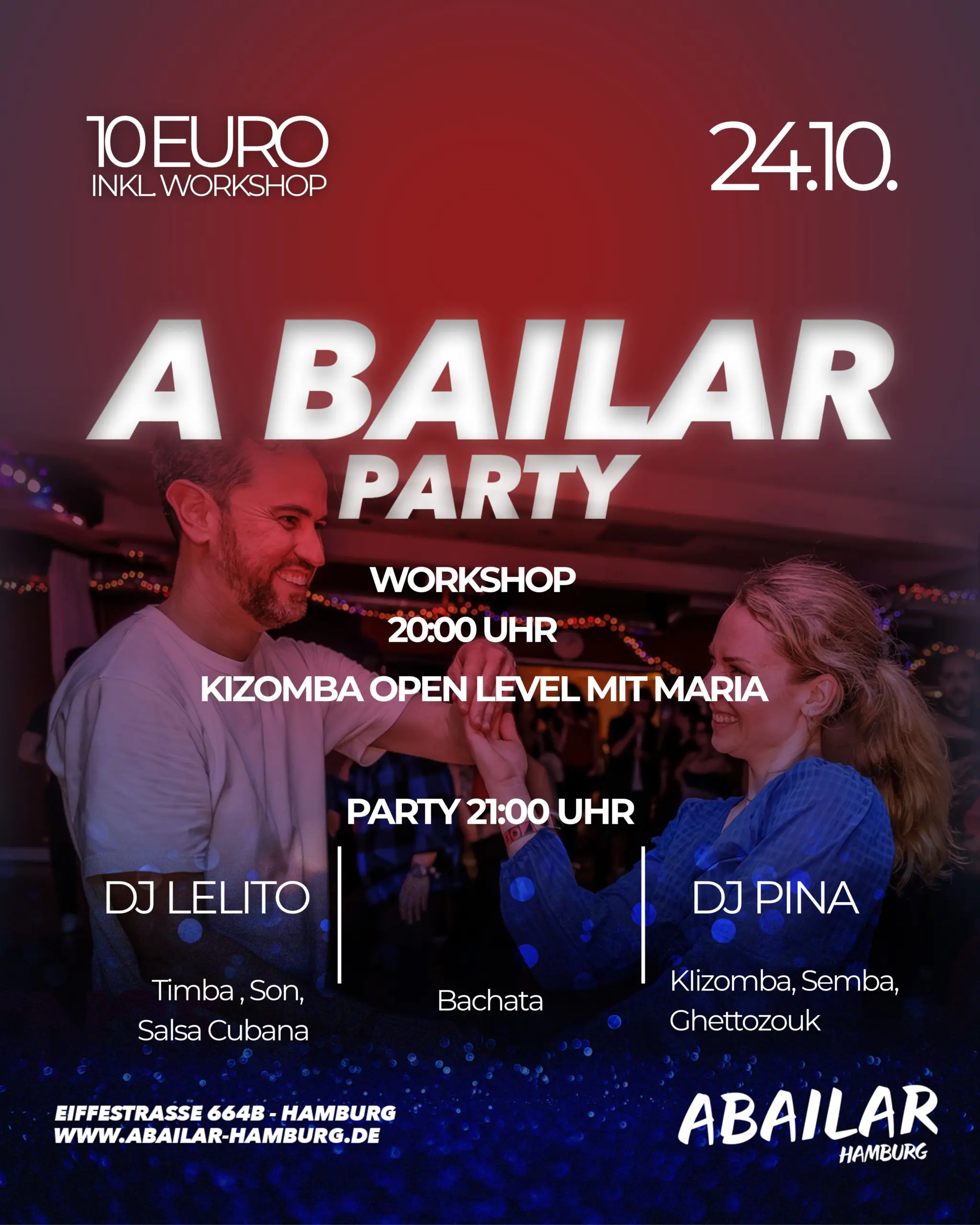 Soirée A Bailar Salsa Bachata et Kizomba
