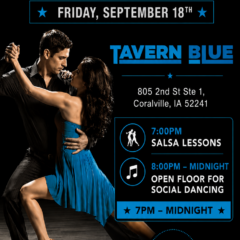 Soirée Salsa au Tavern Blue à Coralville IA